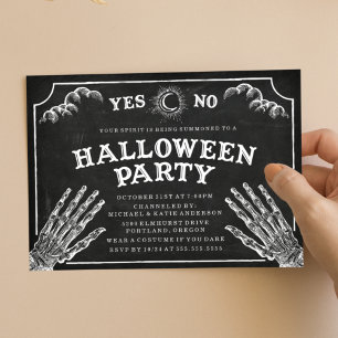 Carte d'esprit Invitation de la fête d'Halloween