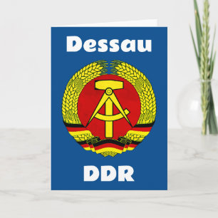 Carte Dessau, DDR, Dessau, Allemagne (Ossi est-allemand)