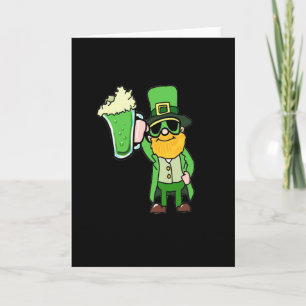 Carte Dessin amusant irlandais Leprechaun