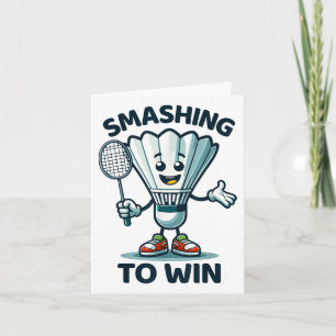 Carte Dessin animé de badminton pour toujours Navette et