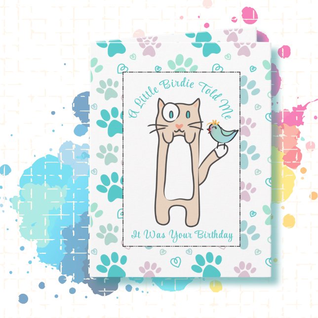 Carte Dessin animé de chat impertinent Citation drôle An (Créateur téléchargé)