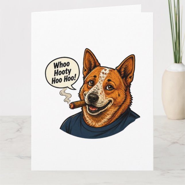 Carte Dessin animé de chien drôle (Devant)
