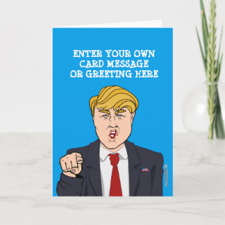 Carte Dessin animé de Donald Trump