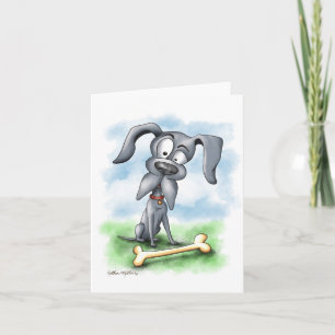 Carte Dessin animé de Grand Danois excentrique