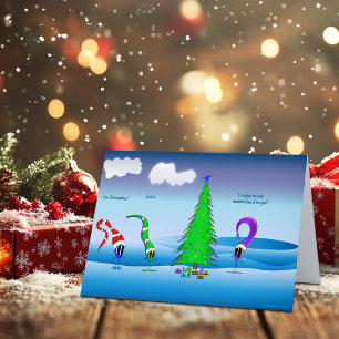 Carte Dessin animé de Noël coloré