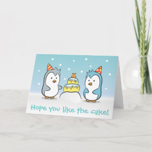 Carte Dessin Animé Mignon - Célébration d'Anniversaire d