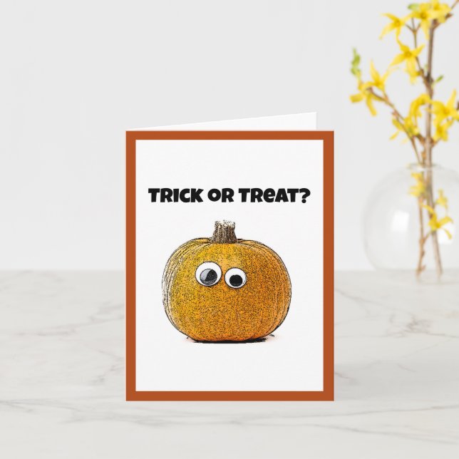 Carte Dessin Citrouille d'Halloween à l'aide d'un titre  (Fleur jaune)