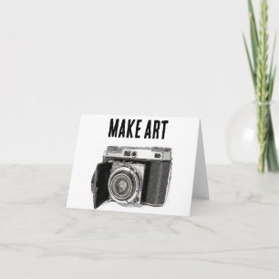 Carte Dessin d'art d'un photographe de caméra de 35 mm r