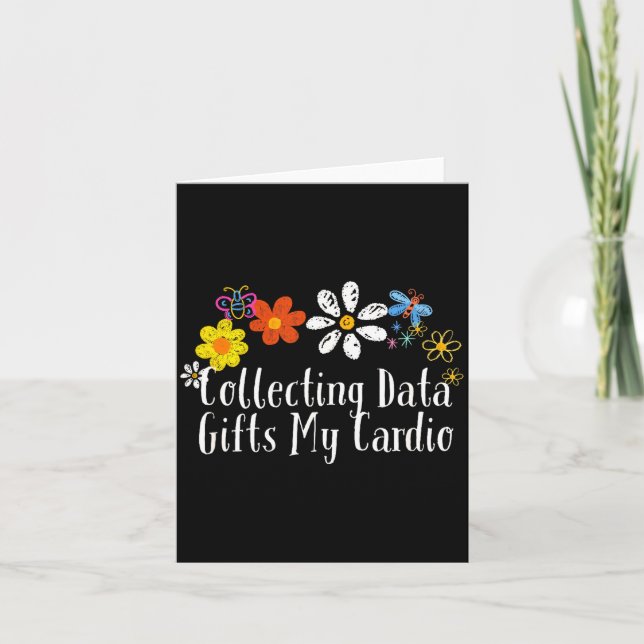 Carte Dessin de fleurs Collecte de données Mon cardio dr (Devant)