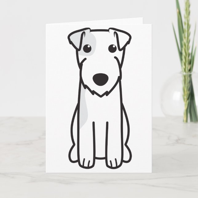 Carte Dessin de Parson Russell Terrier Dog (Devant)
