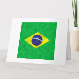 Carte Dessin de peinture à l'huile du Brésil