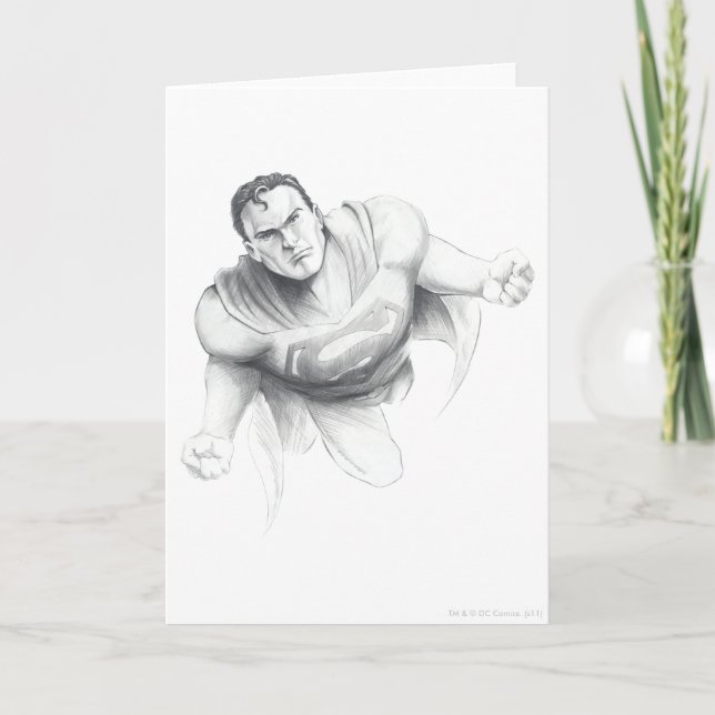 Carte Dessin de Superman (Devant)