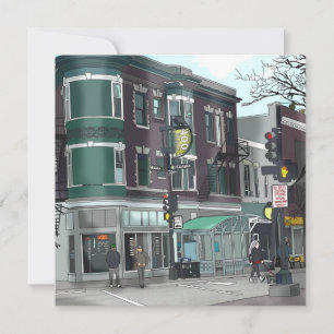 Carte Dessin du centre de Madison, Wisconsin