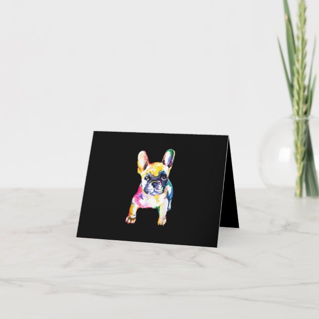 Carte Dessin original de Bulldog (Devant)