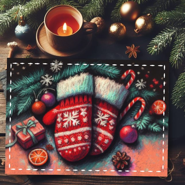 Carte Dessin Pastel Dessin Noël Mitte (Créateur téléchargé)