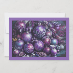 Carte Dessin Pastel Dessin Noël Motif Vacances Purple