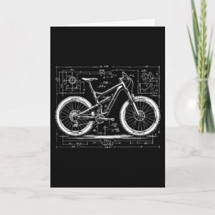 Carte Dessin technique de vélo de montagne pour Mtb N do