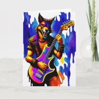 Dessin Werewolf Musicien Halloween