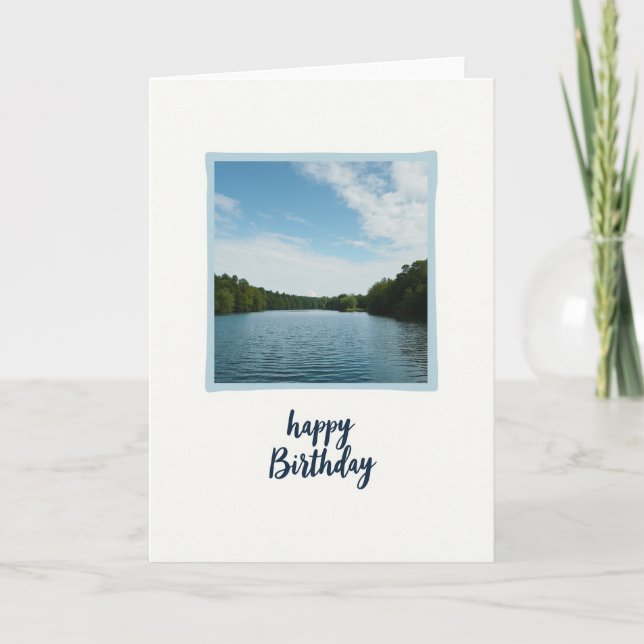 Carte dessinée à la main du lac paisible (Devant)