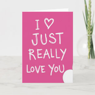 Carte dessinée à la main 'Je t'aime'