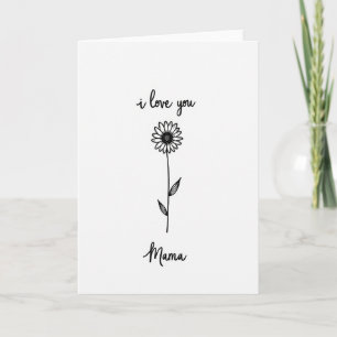 Carte Dessinée à la Main pour la Plus Douce des Ma