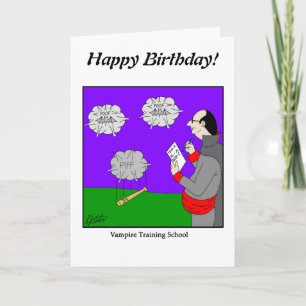 Carte Dessiner un blanc - École Vampire - Customisez-le