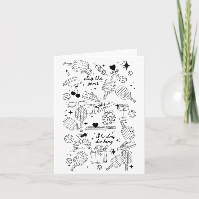 Carte Dessins de Ckleball en noir sur Confort Rétro Beig (Devant)