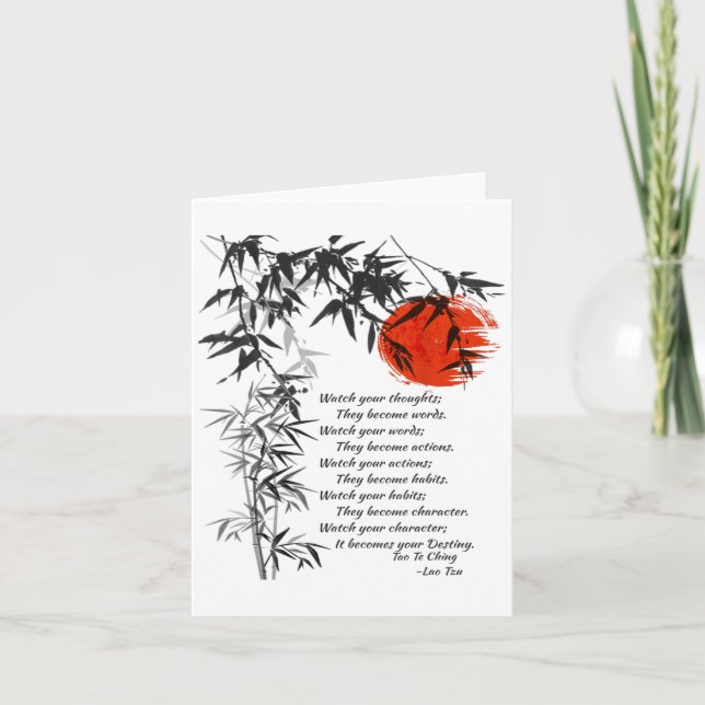 Carte Destiny - Lao Tzu - Tao Te Ching - Philosophie Quo (Devant)