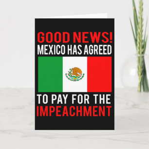 Carte Destituer Trump Mexique Paie Pour la Destitution F