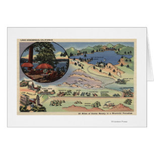Carte détaillée de LA vers le lac