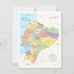 Carte détaillée de l'Equateur