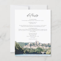 Carte détaillée Watercolor Dordogne River South Fr