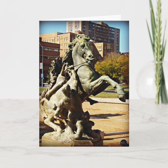 Carte Détails de la fontaine sur la Plaza, Fête des père (Devant)