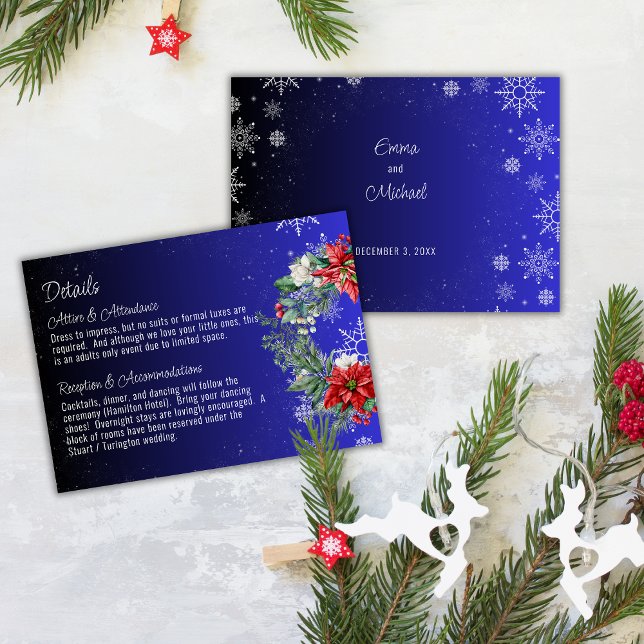 Carte Détails Mariage Noël (Créateur téléchargé)