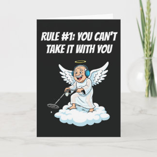 Carte Détection de métaux Ange Ciel Anniversaire Blague