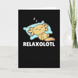 Carte Détente Axolotl Amateurs, Beaux Animaux Détente