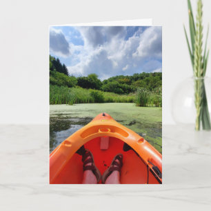 Carte Détente, Kayak, Photographie Juste pour dire bonjo