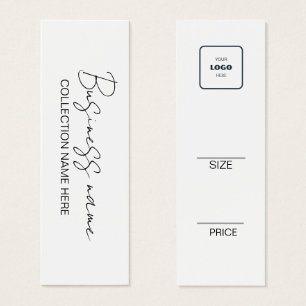 Carte d'étiquette de prix minimaliste