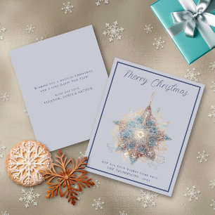 Carte d'étoile de Noël Boho Budget