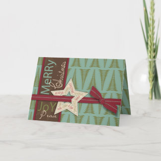 Carte d'étoiles de Noël