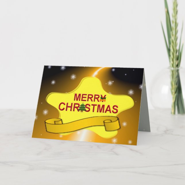 Carte d'étoiles de Noël (Devant)