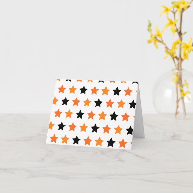 Carte d'étoiles d'Halloween (Fleur jaune)