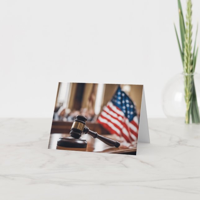 Carte d'études de droit - American Justice (Devant)