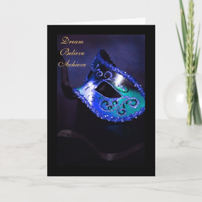 Carte d'études Dream Masquerade Blue (Devant)