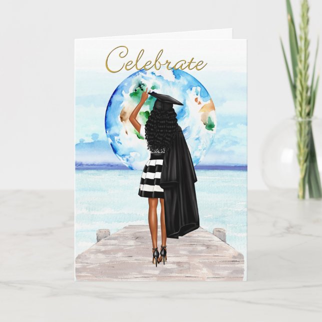 Carte d'études pour filles afro-américaines (Devant)