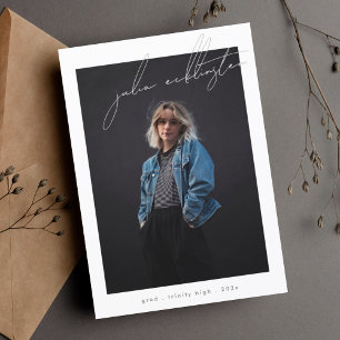 Carte d'études secondaires photo Modèle personnali