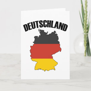 Carte Deutschland - Drapeau allemand - Allemagne V