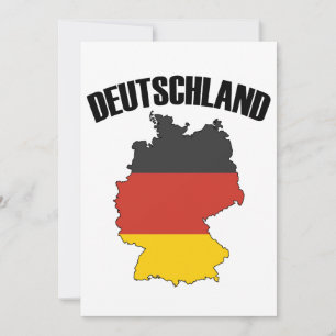 Carte Deutschland - Drapeau allemand - Allemagne V