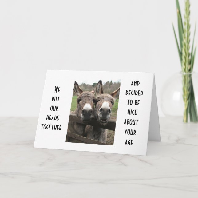 CARTE DEUX "A" INTELLIGENTS AMUSENT VOTRE STYLE ÂGÉ D'ÂG (Devant)