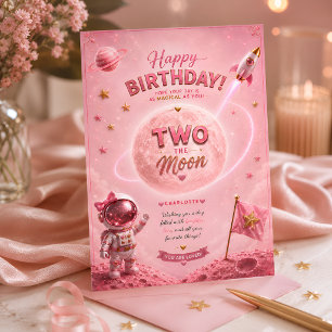 Carte Deux à la Lune Anniversaire